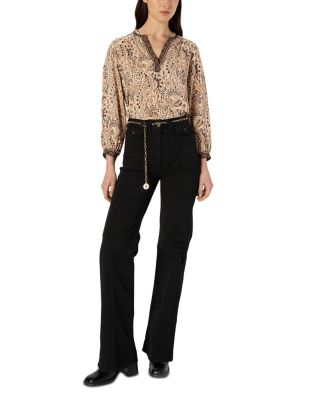 Amaya Paisley Print Top