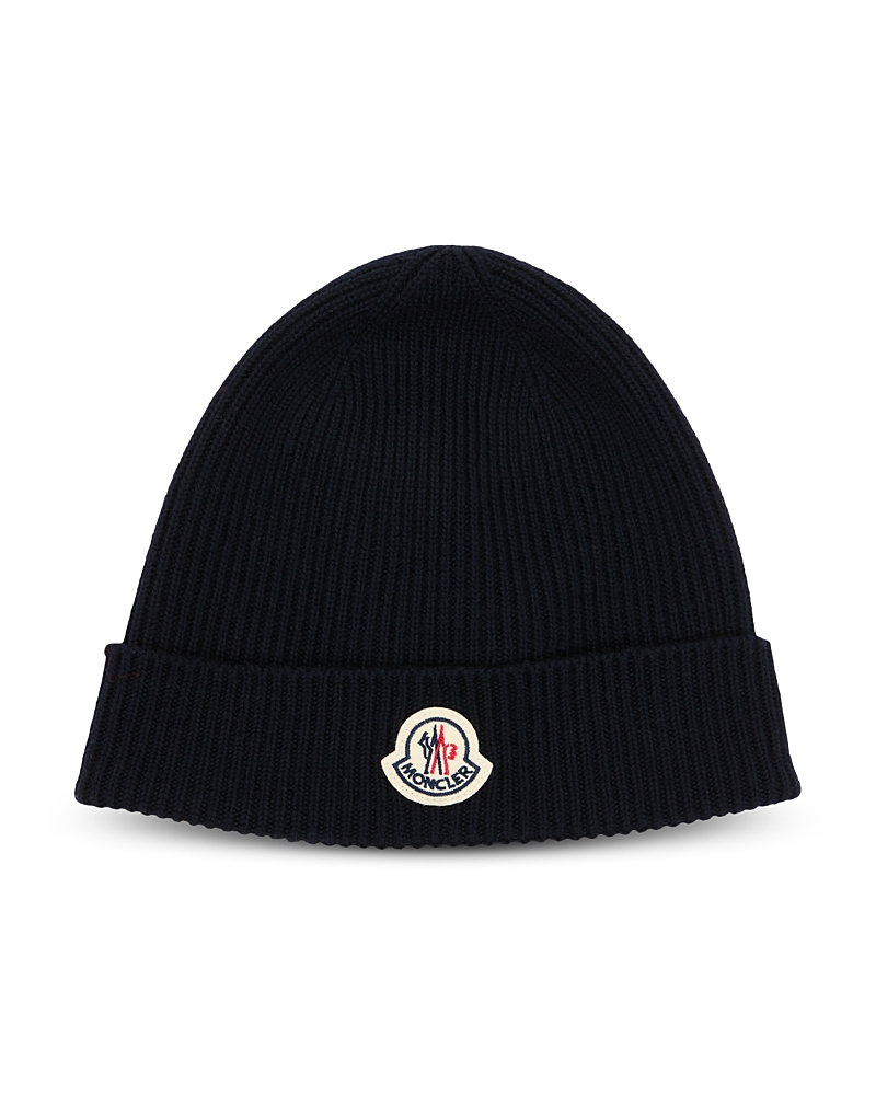 Moncler Wool Beanie In Black