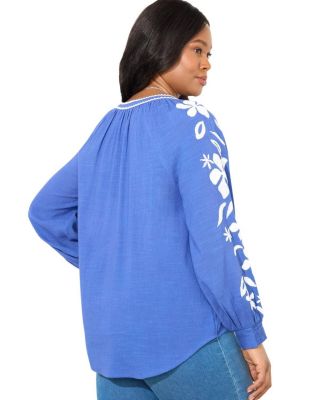 Embroidered Relaxed Blouse