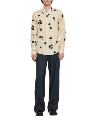 Water Flower Button Front Shirt