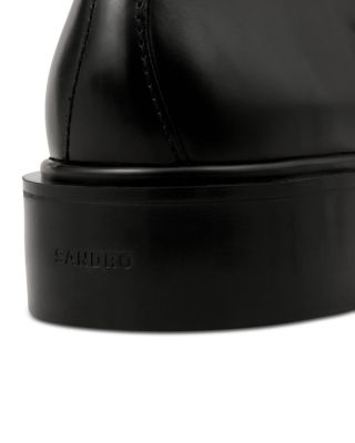 Glazed Leather Derby Shoes