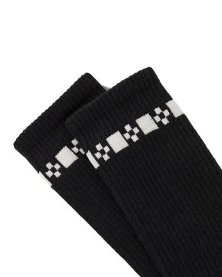 Embroidered Fine Knit Socks