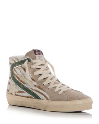 Unisex Slide Calf Hair Sneakers