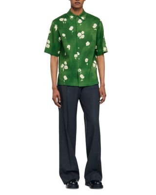 Water Flower Button Front Shirt