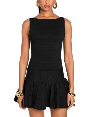 Audrina Metallic Knit Dress