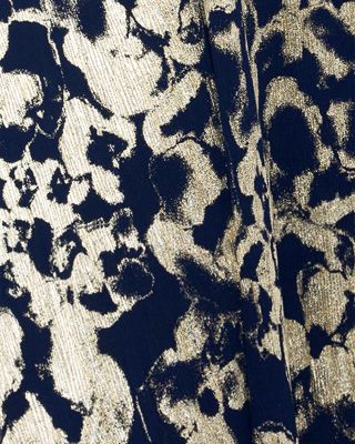 Plus Foil Printed Mesh Gown