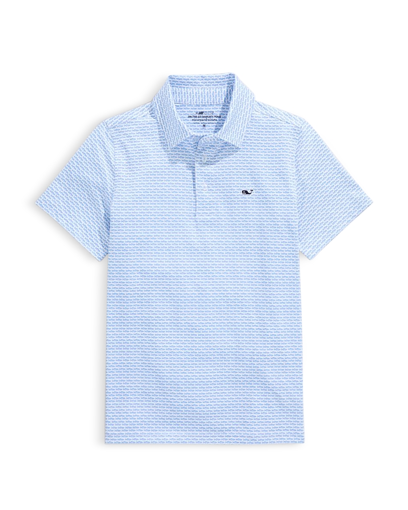 Vineyard Vines Boys' Printed Sankaty Polo - Little Kid In Blue