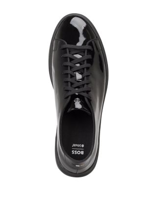 Men's Kieran Lace Up Patent Leather Sneakers