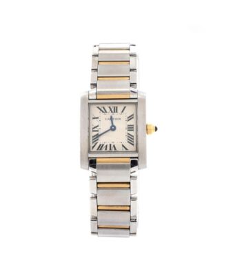 Pre-Owned Cartier - Tank Francaise Quartz Watch in Stainless Steel and Gold 20mm