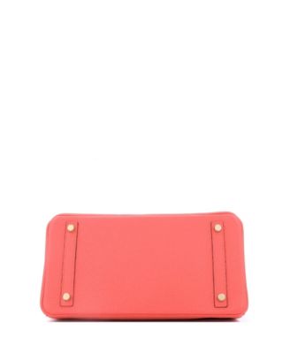 Birkin 30 Handbag Pink Clemence with Gold Hardware