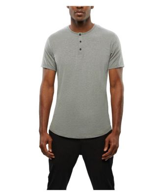 AO Henley Curve Hem T-Shirt
