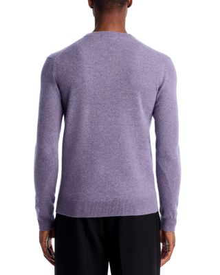Heather Purple Cashmere V-Neck Sweater - Exclusive