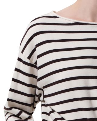 Boat Neck Long Sleeve Tee
