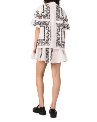 Short-Sleeve Embroidered Shirt