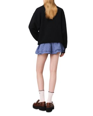 Paris Logo Embossed Sweatshirt