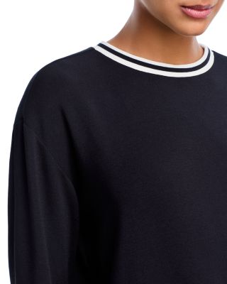 Sonja Fleece Sweatshirt with Stripe