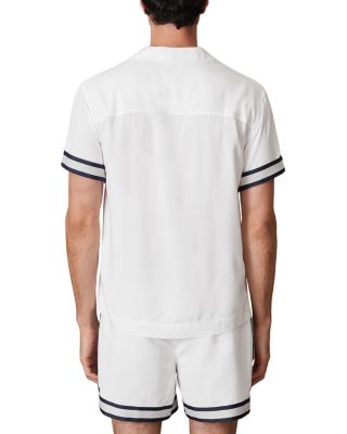 Asher Striped Cuff Camp Shirt