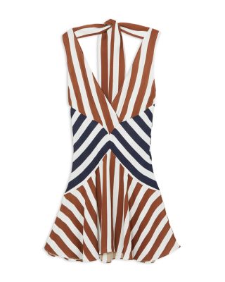 Esme Printed Stripe Flippy Dress