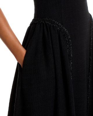 Boucle Sleeveless Midi Dress