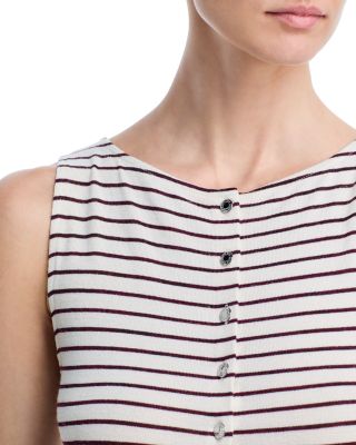 The Knit Stripe Boat Neck Top