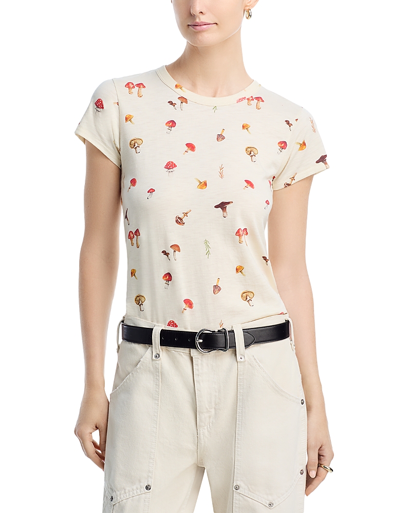 Rag & Bone All Over Mushroom Tee In Neutral