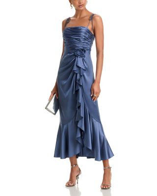 Mireya Silk Ruffled Dress