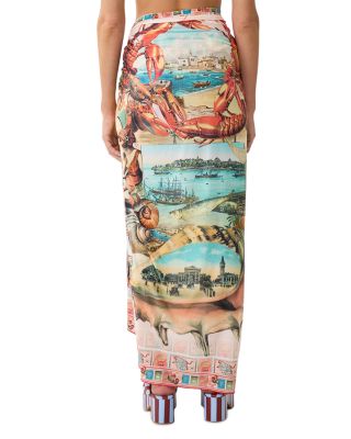 Long Sarong Swim Cover-Up