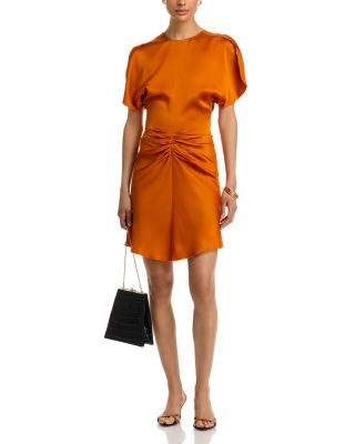 Gathered Waist Mini Dress