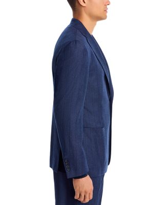 Tonal Stripe Slim Fit Suit Jacket