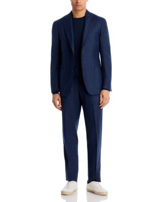 Tonal Stripe Slim Fit Suit Jacket & Pants