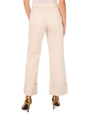 High Rise Flared Jeans in New Ivory