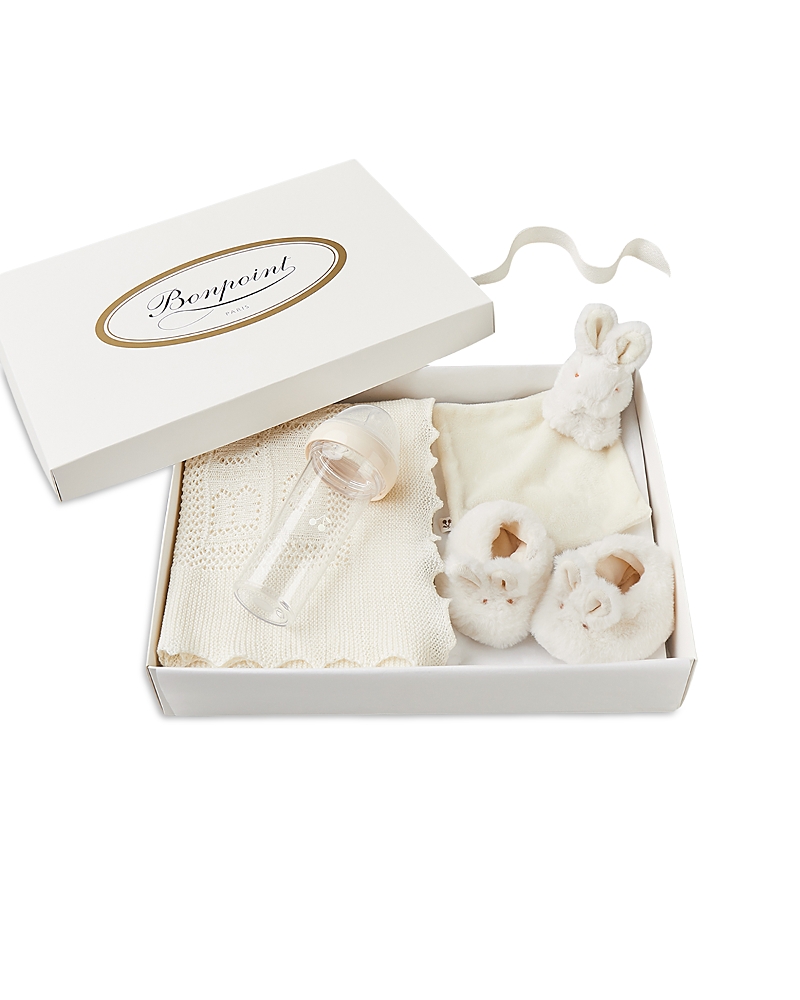 Bonpoint Unisex Coffret Nuit Blanc 4 Piece Set - Baby In White