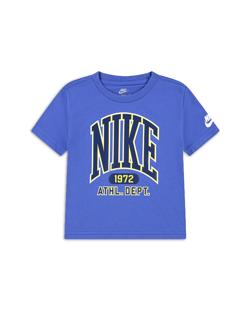 Nike Kids' Giant Varsity Logo Graphic T-shirt In Blue