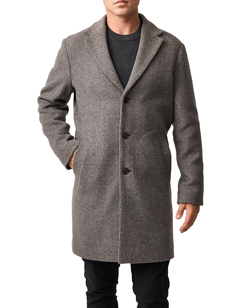 Rodd & Gunn Colwood Wool Blend Twill Coat In Multi