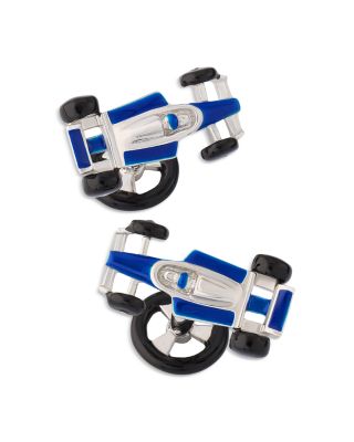Blue Race Car Cufflinks