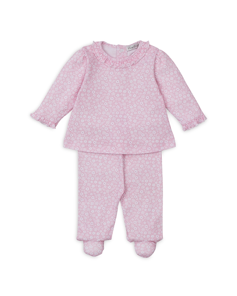 Kissy Kissy Girls' Shirt And Footed Pants Set - Baby In Pink