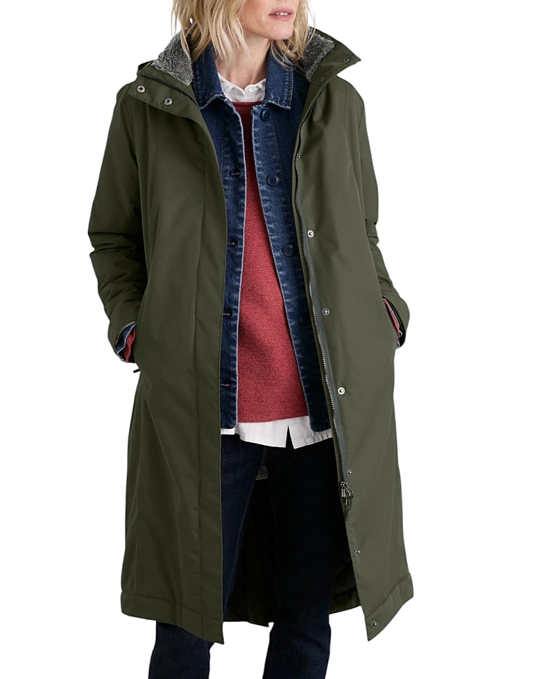 Seasalt Cornwall Janelle Waterproof Coat In Green