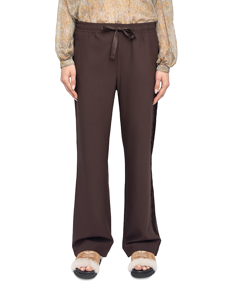 Zadig & Voltaire Poma Tailleur Drawstring Pants In Brown