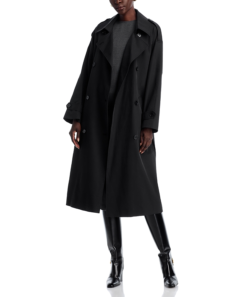 Rue Sophie Lea Trench Coat In Black