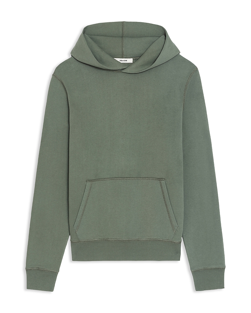 Zadig & Voltaire Sanchi Embroidered Hoodie In Green