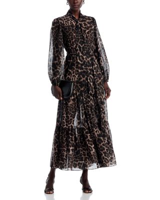 Baird Tie Neck Maxi Dress