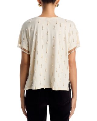 Carmel Beaded Knit Sweater