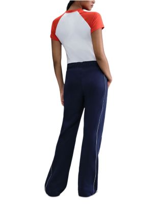 Mid Rise Side Stripe Pants