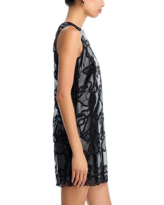 Faux Leather Lace Dress - Exclusive 