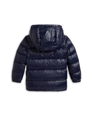 Boys' Glossed Hooded Down Jacket - Little Kid