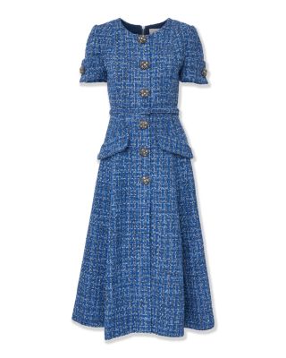 Embellished Button Dress