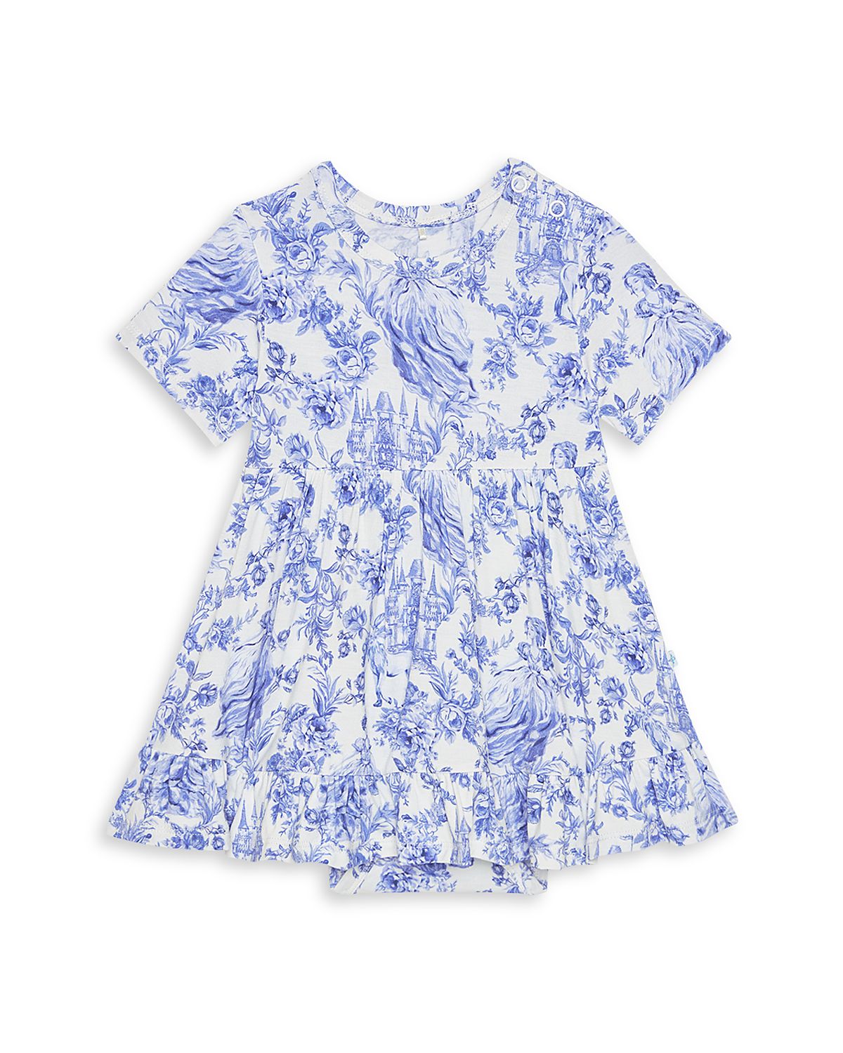 Posh Peanut Girls' Briar Ruffled Bodysuit Dress - Baby