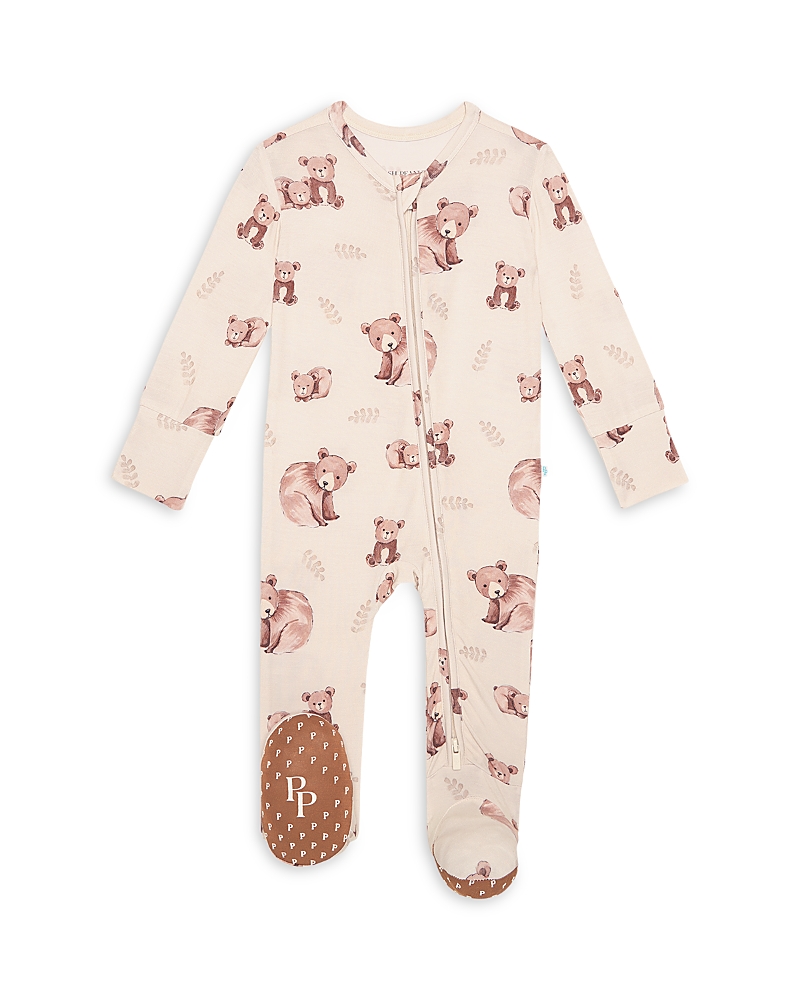 Posh Peanut Boys' Bernard Footie - Baby In Neutral