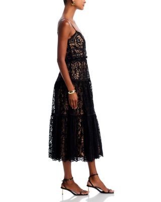 Lace Cocktail Midi Dress - Exclusive 