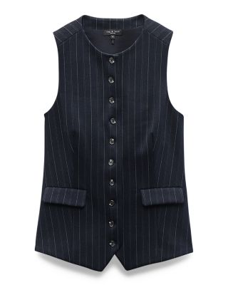 Irina Ponte Plaid Long Vest
